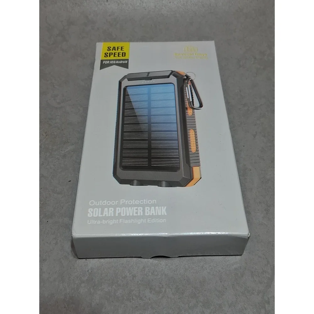Safe Speed Outdoor Protection Solar Power Bank - OPEN BOX 10,000mah PINK